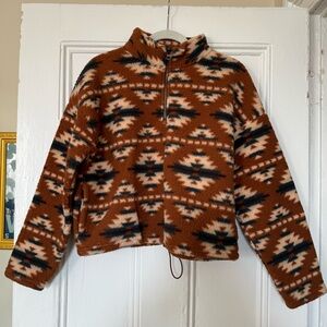 American Eagle Aztec Fleece Pullover